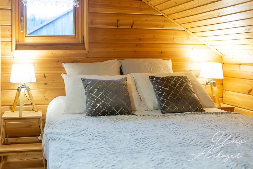Chalet La Calougeotte, Jardin, Spa Et Sauna Prives Le Menil Bagian luar foto