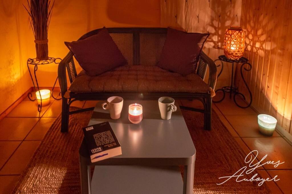 Chalet La Calougeotte, Jardin, Spa Et Sauna Prives Le Menil Bagian luar foto