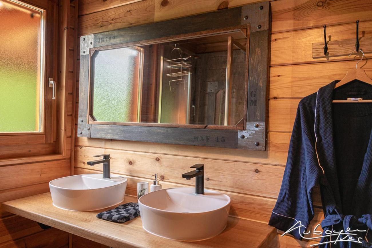 Chalet La Calougeotte, Jardin, Spa Et Sauna Prives Le Menil Bagian luar foto